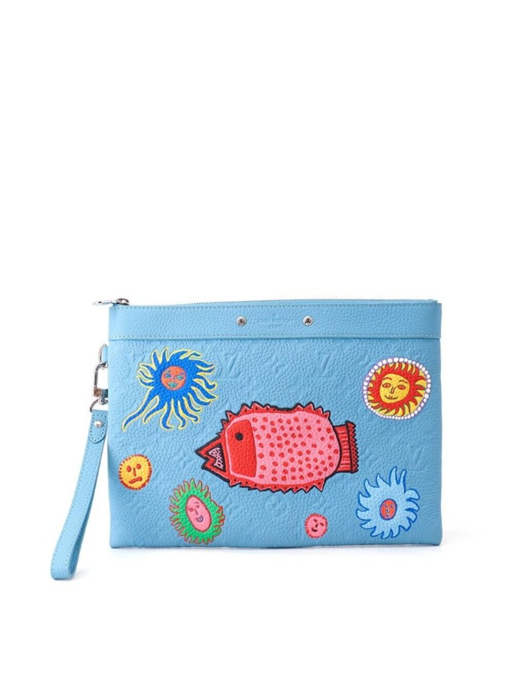 Louis Vuitton Clutch Monogram Taurillon LV YK Pochette Toe Go Yayoi Kusama